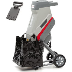 IKRA IMH 2500 Electric Garden Shredder with Collection Bag 45 L 2,500 W Durable Reversible Blade