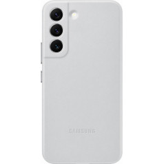 Samsung Кожаный чехол из натуральной кожи для Galaxy S22 Leather Cover, светло-серый