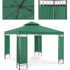 Беседка, беседка, складной тент, 3 х 3 х 2,6 м, зеленый
