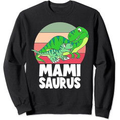 Mamisaurus Dinosaur Mami T-Rex Dino Sunset Family Matching Sweatshirt
