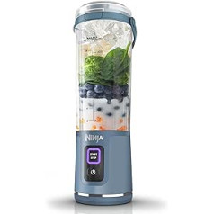 Ninja Blast BC151UKNV Portable Blender, 530 ml, Leak-proof Lid and Drinking Spout, Powerful Cordless Mini Blender, Rechargeable, Portable Smoothies, Protein Shakes, Blends Ice and