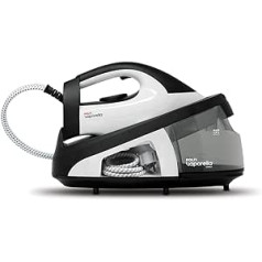Polti Vaporella Simply VS20.20, Steam Iron Station with Removable 1.5 Litre Water Tank, Max. Pump 6.5 Bar, Steam Boost 210 g/min, Eco Function, White/Black