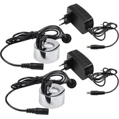 Gokelomg 2 Pieces with Plug 45 mm Air Humidifier Ultrasonic Manufacturer Industrial Incubator 24 V Nebulizer Atomiser Head Fogger EU Plug