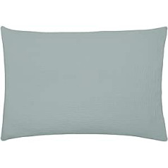 Washed Cotton Gauze Tenderness Celadon Blue Cushion Cover 50 x 75 cm Essix