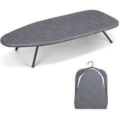 Duwee Small Folding Ironing Board Table Ironing Board with Heat Resistant Cover Compact and Space Saving 31 x 76 cm