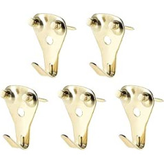 Sourcing Map 5 x Picture Frame Hanging Hooks Set with Nails for Wall Mounting, Holds 50 lbs