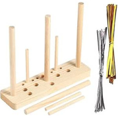 Wooden Wreath Bow Maker, Bow Maker for Ribbons, Bows Ribbon Making Tool, Grinding Maker for Ribbons, Wooden Wreaths, Gift Sheets, Party Decorations, Various Crafts