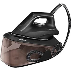 Rowenta VR5120 Easy Steam Iron Station, 2400 Watts, 110 g/min, Variable Steam, 210 g/min Extra Steam Boost, Quick Heating, 1.4 L Water Tank, Anti-Limescale System, Eco Mode, Cinnamon/Black