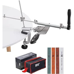 Ruixin pro Knife Sharpener System Aluminum Alloy 360 Degree Rotating Constant Angle Grinding Tools Grinder with 4 Stones