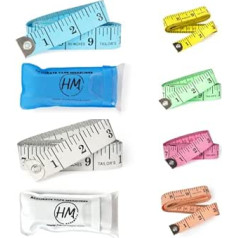 HANSMAYA Tape Measure, Soft Ruler Tape Measure for Body Weight Loss Fabric Sewing Dressmaking Vinyl Measuring Needs, 60 Inch Double Scale Ruler, 6 Pack