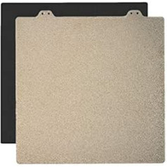 Toaiot Printer 3D310 x 310 mm / 12.2 x 12.2 Inch Gold Double Sided Textured PEI Powder Coated Sheet Steel with Magnetic Platform Side B for CR10/CR10S