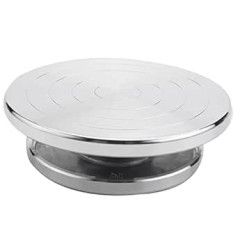 Hausdec 12 / 15 cm Double Face Use a Turntable Aluminium Alloy for Ceramic Clay Sculpture Platform Torsion Tools