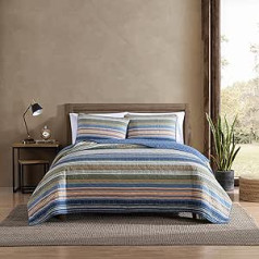 Eddie Bauer - King-Size-Bettwäsche-Set, wendbare Baumwoll-Bettwäsche mit passenden Kissenbezügen, Heimdekoration für alle Jahreszeiten (Yakima-Grün, Kingsize-Bett)