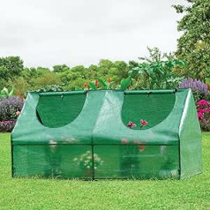 Small Greenhouse 180 x 90 x 90 cm for Optimal Plant Growth Mini Greenhouse Includes Garden Greenhouse Film Green Greenhouse Foil Greenhouse Winterproof Tomato Greenhouse Cold Frame