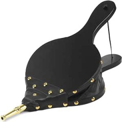 Bellows for Fireplace Grill Fireplace Bellows Wood Bellows Grill Fan Grill Blower Hand Bellows Air Blower with Hanging Strap for Grill Fireplace Oven Wood Fire Tool 40 x 17 cm