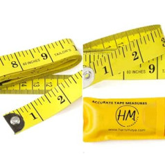 Soft Tape Measure for Body Sewing Tailor Cloth Weight Loss Double Scale Soft Tape Measure 150cm Yellow 2 Pack