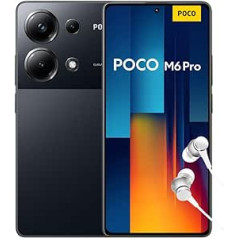 Poco M6 Pro Smartphone, 15 + 512 GB Mobile Phone without Contract, 120 Hz 6.67 Inch AMOLED DotDisplay, 64 MP OIS Triple Camera, 5000 mAh, 67 W Turbo Charge, Dual SIM, Black