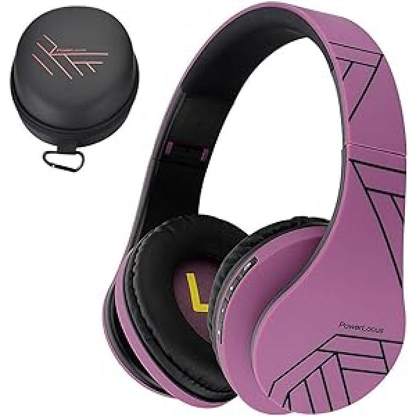 PowerLocus Bluetooth Over-Ear Headphones Wireless Stereo Foldable Headphones Wireless