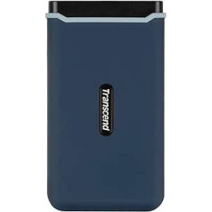 Transcend TS500GESD370C Ultra High Speed 500GB Portable Lightweight External SSD (≠HDD) USB Type-C/A, Transmission (up to 1050/950MB/s) Memory Expansion for Desktop PCs, Laptops, Notebooks, PS4, Xbox