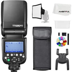 Godox TT685IIS 1/8000s HSS GN Speedlite Flash TTL TCM Efficient Conversion Function Built-in GODOX 2.4G X System Receiver (TT685IIS for Sony)