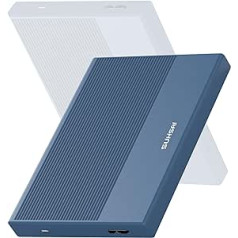 SUHSAI 200GB External Hard Drive Backup Drive USB 3.0 High Speed Data Transfer Hard Drive Compatible with Mac Laptop Desktop Game Console (Blue)