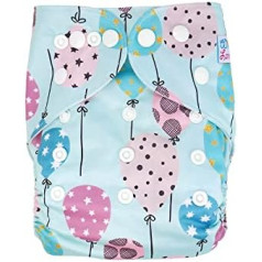 Cloth Nappy Colourful Balloons with Insert