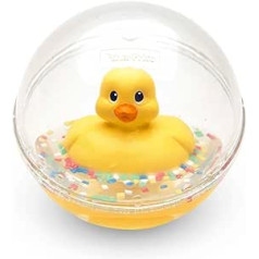 Fisher-Price WaterMates Entchenball, Lustige Ente in Kugel mit Konfetti, Krabbel Spielzeug Baby Spielball, Ente Ball Baby Spielzeug ab 3 Monate, Ball Kleinkind, Babyspielzeug 3-6 Monate +, 75676