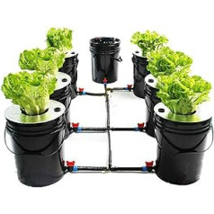 Fetcoi 7 x 20L Hydroponic Grow Kit, Hydroponic Growing System, Hydroponic Grow System Kit for Home Indoor Hydroponic Propagation Systems Plant Vegetable