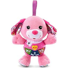 Vtech 502353 Little Singing Puppy, Educational Toy, Baby Musical Interactive Toy with Lights and Sounds, Gift Suitable for 3, 6, 12 Month Boys and Girls, Pink, 5.0 cm*11.0 cm*11.0 cm
