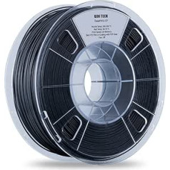 QIDI TECH Carbon Fibre Nylon Filament 1.75 Black, PA12-CF Carbon Fibre Nylon Filament 1 kg Spool, 3D Printing Filament, High Strength, High Precision, No Warp