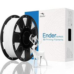Creality Official PLA Filament 1.75 mm, 3D Printer Filament, 3D Printing Materials, Tolerance: ¡À0.03 mm, 1 kg (2.2 LBS)/Spool, White CrealityDay