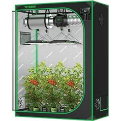 VIVOSUN S538 5x2 Greenhouse Tent, 60 x 32 x 80 Inch, Highly Reflective Mylar with Observation Window and Ground Tray for Hydroponic Indoor Plant for VS2000/VSF4300