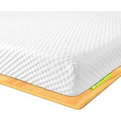High-Quality Topper 180 x 200 cm 7 cm High - H2/H3 Mattress Topper with Soft Gel Memory and Supportive Comfort Layer - CertiPUR and Oeko-Tex 100 Certified - Cover Breathable and Washable