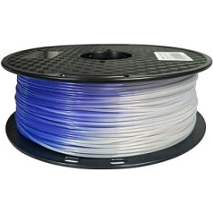 Colour Changing Filament Purple White PLA Filament 1.75 mm 1 kg 3D Printing Filament Colour Changing with Temperature 3D Material PLA Change with Temperature Change with Heat PLA CC3D Purple to White