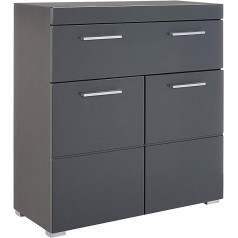 trendteam Amanda smart living Bathroom Dresser, 37 x 79 x 31 cm in Body with Lots of Storage Space