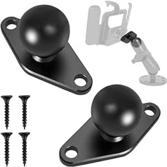 Ram Mount Arm Mobile Phone Holder Bicycle Ball Head Wall Mount Diamond Base 2 Pieces 1 Inch Mobile Phone Holder for Screwing Base with RAM Mounts 1 Inch Ball Mobile Phone Holder Motorcycle Aluminium