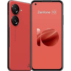 ASUS Zenfone 10, EU Official, Eclipse Red 256GB Storage and 8GB RAM, Compact Size 5.9 Inches, 50MP Gimbal Camera, Snapdragon 8 Gen 2.