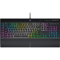 Corsair K55 RGB PRO XT Wired Gaming Keyboard QWERTY Layout Black