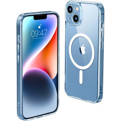 Магнитный гелевый чехол для iPhone 14 Plus прозрачный MagSafe