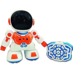 ODS TOYS Radiocom Mars 8 Spaceman Robot with Infrared Remote Control, 27 cm, with Light and Sound