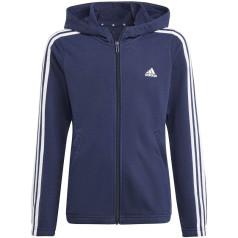 Толстовка с молнией во всю длину и тремя полосками adidas Essentials Jr IB1667 / 152см