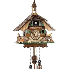 Black Forest Cuckoo Clock Uses battery operated quartz movements and Cuckoo range of Watches-Park Eble -Schwarzwaldhaus 32 CM