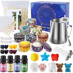 JOYBOY DIY Candle Making Set, DIY Scented Candle Gifts Candle Making Kit, 8 Candle Tins, Candle Making Set for Candle Beginners, DIY Candle Making Accessory Set