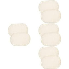 EXCEART Pack of 8 Basket Making Wooden Accessories Carry Bags Yarn Decoration Blank Knitting Craft Shaper Practical Base Purse Weaving Decorative Thick Padding Home