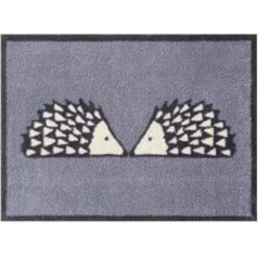 Turtle Mat Scion Living Collection Kissing Spike Grey Design - Super Absorbent Barrier Mat, 60 x 85 cm, Multi-Grip Back