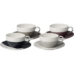 Royal Doulton Coffee Studio 40035913 Чашка для капучино с блюдцем, 260 мл, фарфор, смешанный