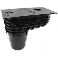 Capricorn - Rain Pipe Drain - Rainwater Drain - Gutter Drain - Rain Drain - Q3 Black