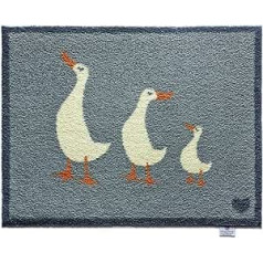 Bosmere Hug Rug umweltfreundliche, saugfähige, waschbare Matte für den Innenbereich, 64,8 x 85,1 cm, Enten