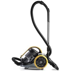 Polti PBEU0106 Forzaspira C115_PLUS Cyclone Floor Vacuum Cleaner without Bags, Yellow/Anthracite