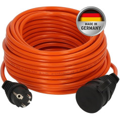 Brennenstuhl BREMAXX Extension Cable (20 m Cable in Orange, for Short-Term Outdoor Use IP44, Power Cable Can Be Used up to -35 °C, Oil and UV Resistant, Made in Germany)